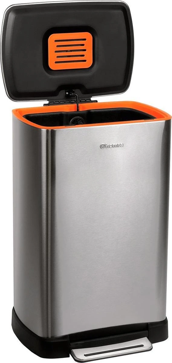 Pedaalemmer RVS 50 Liter - Prullenbak Met Pedaal Homra KONIQ - 50L Zilver - Automatische Lucht Filter - Odor Control Filter - Softclose Deksel - Design Afvalemmer - Duurzaam Vingerafdrukvrij En Vuilafstotend RVS - Keuken En Kantoor Vuilbak 10 Pedaalemmer RVS 50 Liter - Prullenbak Met Pedaal Homra KONIQ - 50L Zilver - Automatische Lucht Filter - Odor Control Filter - Softclose Deksel - Design Afvalemmer - Duurzaam Vingerafdrukvrij En Vuilafstotend RVS - Keuken En Kantoor Vuilbak - Afbeelding 8