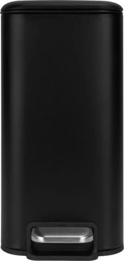 QUVIO Pedaalemmer - Prullenbak Met Deksel - Prullenbakken - Vuilbak - Papierbak - Afvalemmers - Voor Keuken, Badkamer, Kantoor, Toilet En Slaapkamer - Metaal - Met 1 Compartiment - Inhoud 5 Liter - Zwart -Huishoudelijke Schoonmaak 571x1200 2