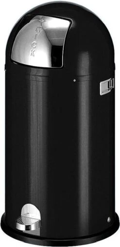 Wesco Kickboy - Prullenbak - 40 Liter Inhoud - Met Pedaal - Zwart -Huishoudelijke Schoonmaak 583x1200 1