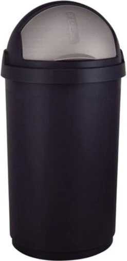 Curver Roll Prullenbak - 50 L - Zwart -Huishoudelijke Schoonmaak 584x1200 5