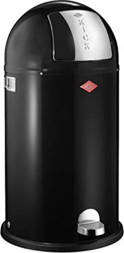 Wesco Kickboy - Prullenbak - 40 Liter Inhoud - Met Pedaal - Zwart -Huishoudelijke Schoonmaak 588x1200
