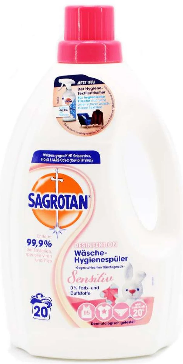 SAGROTAN Was Hygiene - Sensitive - 1,5 L. 3 SAGROTAN Was Hygiene - Sensitive - 1,5 L.
