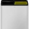 EKO Essential Prullenbak - 2x 20 L - Mat RVS