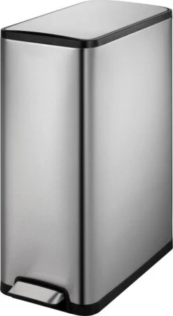 EKO Ecoslim Prullenbak - 2x 20 L - Mat RVS