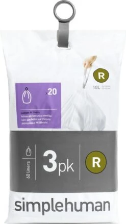 Simplehuman Afvalzakken Code R - 10 Liter - 60 Stuks -Huishoudelijke Schoonmaak 675x1200 6