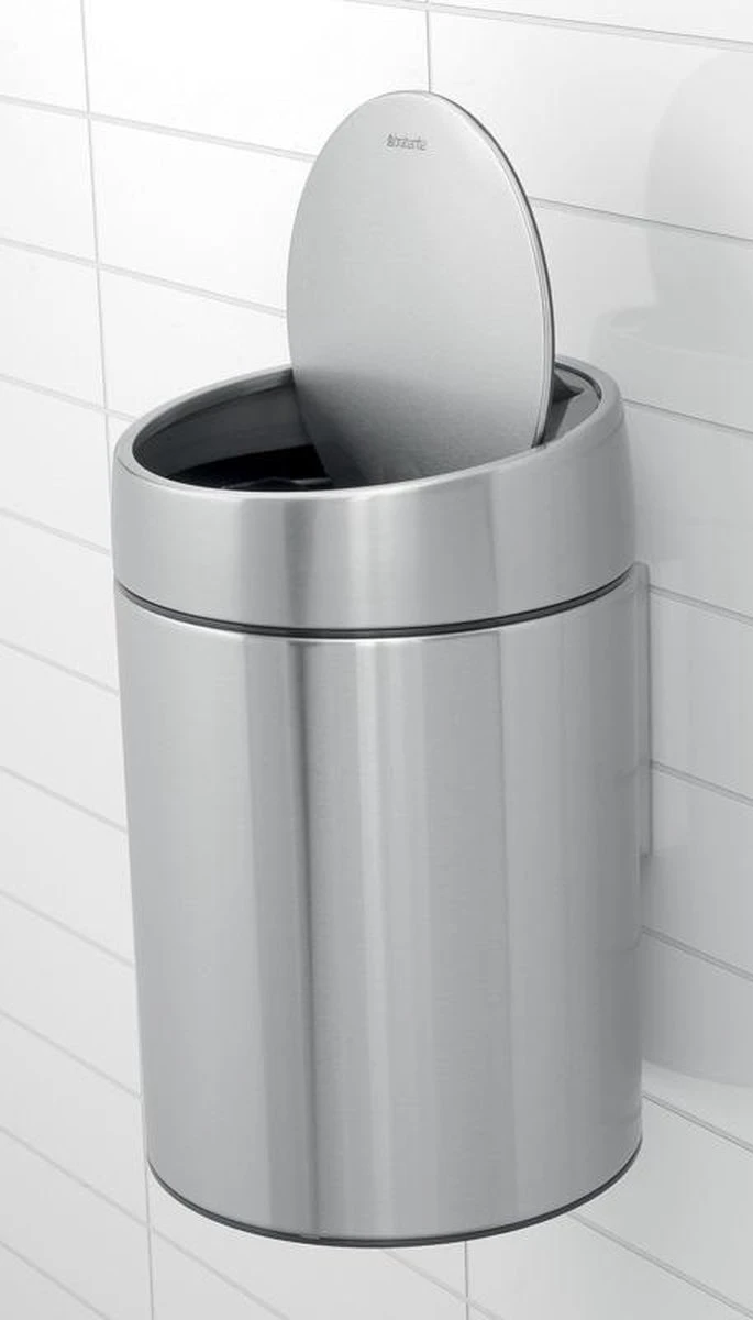 Brabantia Slide Bin Prullenbak - 5 L - Matt Black 10 Brabantia Slide Bin Prullenbak - 5 L - Matt Black - Afbeelding 8