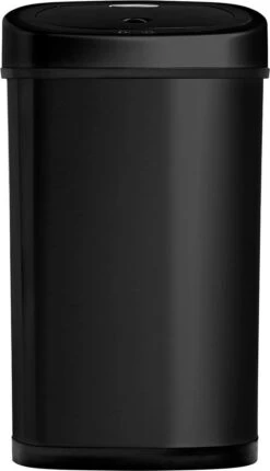Homra FONIX Sensor Prullenbak Zwart 50 Liter - Automatische Soft Close Deksel - 50L - Zwarte Afvalemmer - Infrarood Sensor - Vuilnisbak Met Elektrische Deksel - Sensorbediening - Vingerafdrukvrij - Vuilafstotend - Zwarte Keuken En Kantoor Vuilbak -Huishoudelijke Schoonmaak 690x1200 5