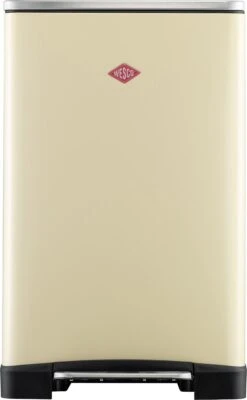 Wesco Big Double Boy Pedaalemmer - 2 X 18 Liter - Amandel - Prullenbak