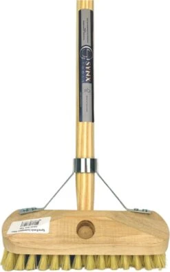 Synx Tools Luiwagen Fiber 22cm - Schrobber - Vloerschrobber - Schoonmaakbezem - Schrobborstels - Incl. Steel 150 Cm -Huishoudelijke Schoonmaak 748x1200