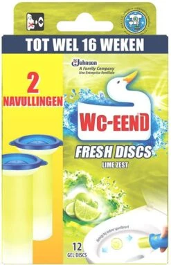 WC Eend Fresh Discs Navul Duo Lime 72 Ml 14 WC Eend Fresh Discs Navul Duo Lime 72 Ml -Huishoudelijke Schoonmaak 773x1200 3