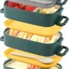 Lunchbox, Bento Box Voor Volwassenen Kinderen, Kinderlunchbox Met Compartimenten, 3-laags Lekvrije Bento-lunchbox Met Vork, Lepel, Geschikt Voor Lunchbox Voor Werk, Kantoor, School (2,25L Groen) -Huishoudelijke Schoonmaak 777x1200 1