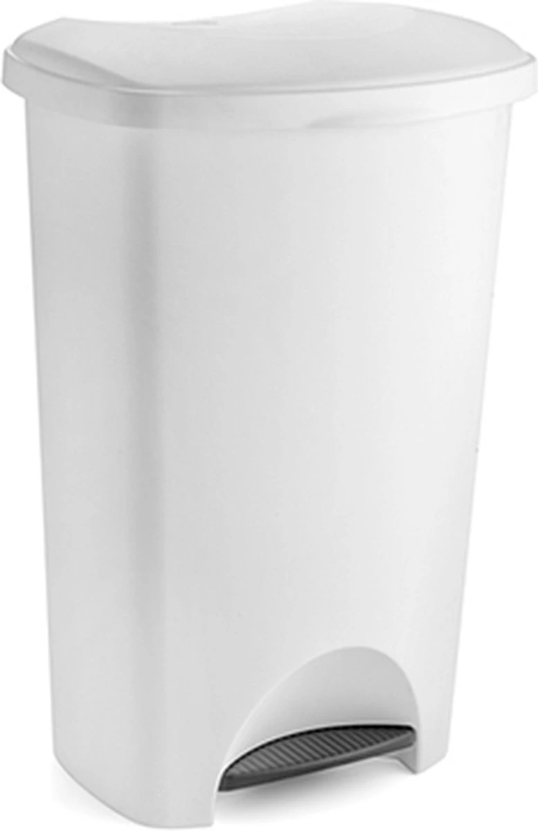 Pedaalemmer - Prullenbak - Afvalbak - 50 Liter – Wit 3 Pedaalemmer - Prullenbak - Afvalbak - 50 Liter – Wit