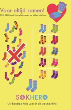 Sokhero - Sokken Cadeau Organizer - Waszak Waslijn Kleding - Wasmand Wasnet Huishouden - Wasmachine Sokken Opbergsysteem - Wasknijpers Wasbol Wasnet - Sokken En Lingerie Houder (voor 10 Sokken) -Huishoudelijke Schoonmaak 779x1200 1