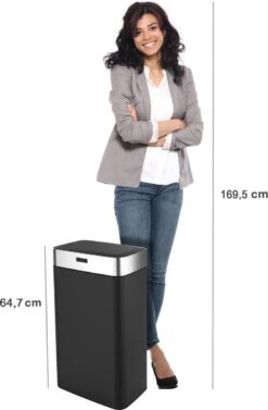 Stangvollby Gimo Sensor Prullenbak - 45 Liter - RVS - Zwart - Automatische Soft Close Deksel - Zwarte Keuken Afvalemmer - Kantoor Vuilbak - Scandinavisch Design - Infrarood Bewegingssensor - 50 Liter Afvalbak - Vingerafdrukvrij - Hygiënisch 16 Stangvollby Gimo Sensor Prullenbak - 45 Liter - RVS - Zwart - Automatische Soft Close Deksel - Zwarte Keuken Afvalemmer - Kantoor Vuilbak - Scandinavisch Design - Infrarood Bewegingssensor - 50 Liter Afvalbak - Vingerafdrukvrij - Hygiënisch -Huishoudelijke Schoonmaak 787x1200 4