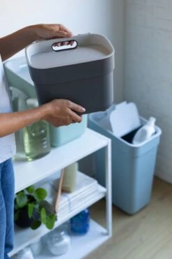 Curver Ready To Collect Prullenbak - GFT - 5L - Donkergrijs -Huishoudelijke Schoonmaak 800x1200 77