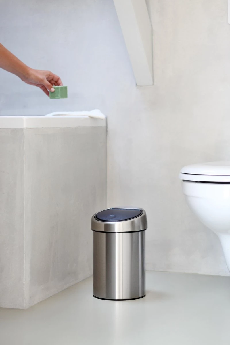 Brabantia Touch Bin Prullenbak - 3 L - Matt Steel 7 Brabantia Touch Bin Prullenbak - 3 L - Matt Steel - Afbeelding 5