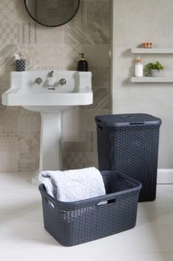 Curver Style Wasmand Met Deksel - 40L - Antraciet 13 Curver Style Wasmand Met Deksel - 40L - Antraciet -Huishoudelijke Schoonmaak 800x1200 9