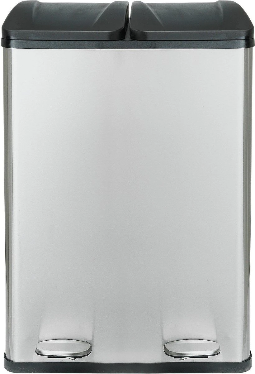 Vuilnisbak 2in1 Recycleer Vuilnisemmer 2x 30L 60 Liter 2 Compartment Pedaalemmer 3 Vuilnisbak 2in1 Recycleer Vuilnisemmer 2x 30L 60 Liter 2 Compartment Pedaalemmer