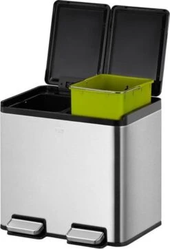 EKO Essential Splitted Prullenbak - 2x 10 L - Mat RVS 9 EKO Essential Splitted Prullenbak - 2x 10 L - Mat RVS -Huishoudelijke Schoonmaak 819x1200 5
