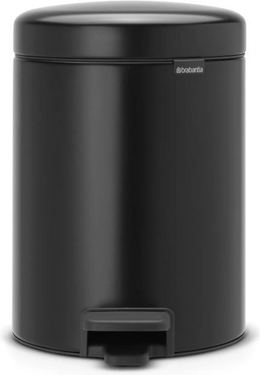 Brabantia NewIcon Prullenbak - 5 L - Matt Black 3 Brabantia NewIcon Prullenbak - 5 L - Matt Black
