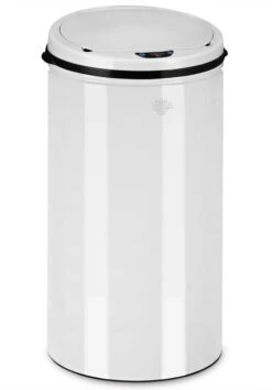 Monzana Prullenbak 56 Liter Inhoud - Met Sensor - RVS Wit