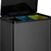 EKO EcoCasa III Recycling Pedaalemmer 9+9+9 Liter Zwart -Huishoudelijke Schoonmaak 838x1200 11