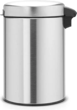 Brabantia NewIcon Wandprullenbak - 3 L - Matt Steel -Huishoudelijke Schoonmaak 841x1200 4