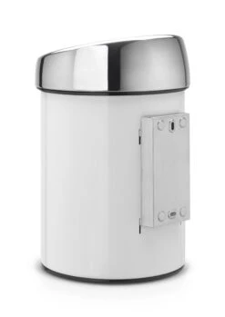 Brabantia Touch Bin Prullenbak - 3 L - White / Brilliant Steel Deksel -Huishoudelijke Schoonmaak 849x1200 3