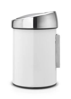 Brabantia Touch Bin Prullenbak - 3 L - White / Brilliant Steel Deksel -Huishoudelijke Schoonmaak 860x1200 7