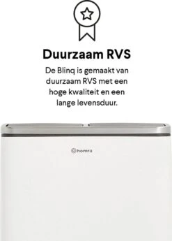Homra BLINQ Afvalscheiding Prullenbak Met 2 Vakken - 2 X 15 L Inhoud - Duo Pedaalemmer Wit - Afvalemmer 30 Liter - Recycle Afvalbak - Witte Afvalscheidingsprullenbak - Hygiënisch Afval Scheiden - Keuken Vuilbak - Kantoor 28 Homra BLINQ Afvalscheiding Prullenbak Met 2 Vakken - 2 X 15 L Inhoud - Duo Pedaalemmer Wit - Afvalemmer 30 Liter - Recycle Afvalbak - Witte Afvalscheidingsprullenbak - Hygiënisch Afval Scheiden - Keuken Vuilbak - Kantoor -Huishoudelijke Schoonmaak 860x1200 8