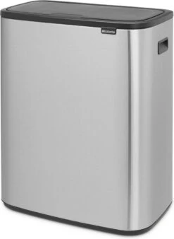 Brabantia Bo Touch Bin Prullenbak - 2 X 30 L - Matt Steel Fingerprint Proof -Huishoudelijke Schoonmaak 877x1200 2