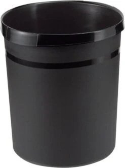 Papierbak HAN Grip 18 Liter Met 2 Grijpranden Zwart -Huishoudelijke Schoonmaak 895x1200 12