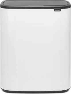 Brabantia Bo Touch Bin Prullenbak - 2 X 30 L - White