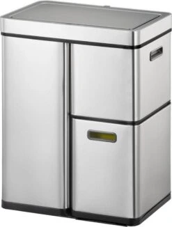 EKO Mirage Plus Sensor Afvalscheider Prullenbak - 30 + 15 + 15 L - Mat RVS -Huishoudelijke Schoonmaak 908x1200 9