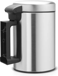 Brabantia NewIcon Wandprullenbak - 3 L - Matt Steel -Huishoudelijke Schoonmaak 916x1200 11
