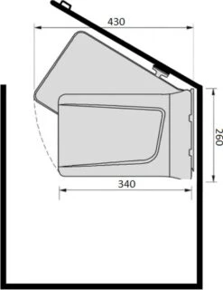 Eleganca Afvalbak 24 Liter – Inbouw Prullenbak – Inbouw Afvalemmer 24L – Uittrekbare Prullenbak – Afvalemmer Keuken – Hygiënisch – Ruimtebesparend Vuilnisbak – Uitdraaiende Prullenbak Deur – Antraciet – B34.1xD26xH46.6cm -Huishoudelijke Schoonmaak 926x1200 4