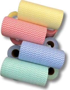 Maus Huishouddoekjes Op Rol 4 X 50 Stuks - 200 Schoonmaakdoekjes - Mix Kleuren