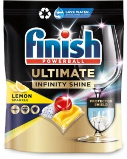 Finish Ultimate Infinity Shine Citroen Vaatwastabletten - 160 Capsules -Huishoudelijke Schoonmaak 957x1200 1