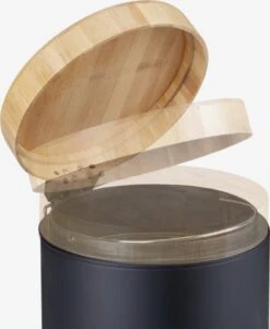 OMID HOME® - Bamboe Pedaalemmer - 12liter - Afvalemmer Badkamer - Afvalbak Toilet - Softclose - Zwart -Huishoudelijke Schoonmaak 984x1200 2