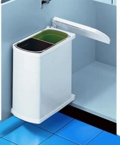 Hailo Duo-Automatic Inbouw Prullenbak - 16 L - Wit -Huishoudelijke Schoonmaak 996x1200 8